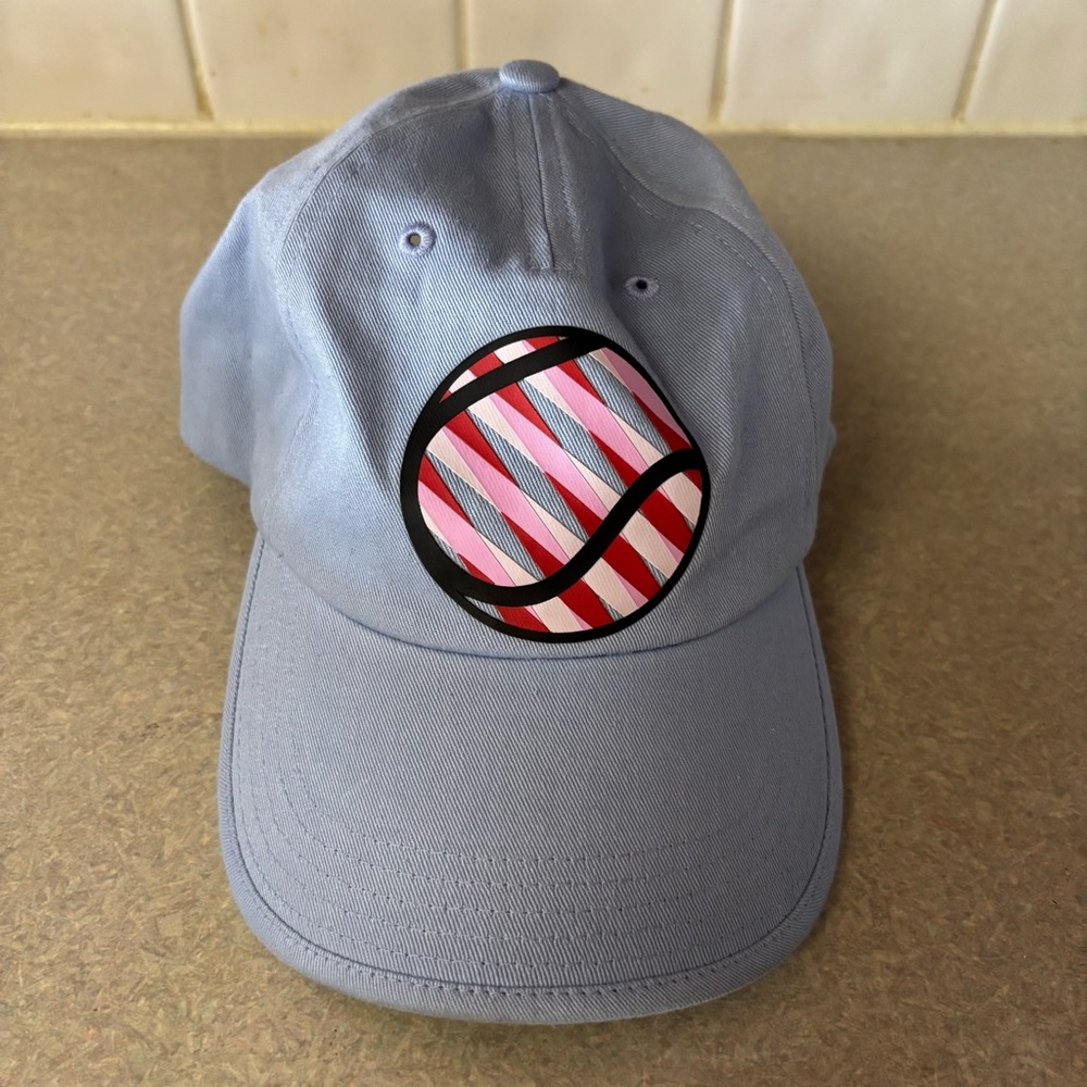 Wimbledon Baby Blue Tennis Preppy Cotton Unisex Hat One Size